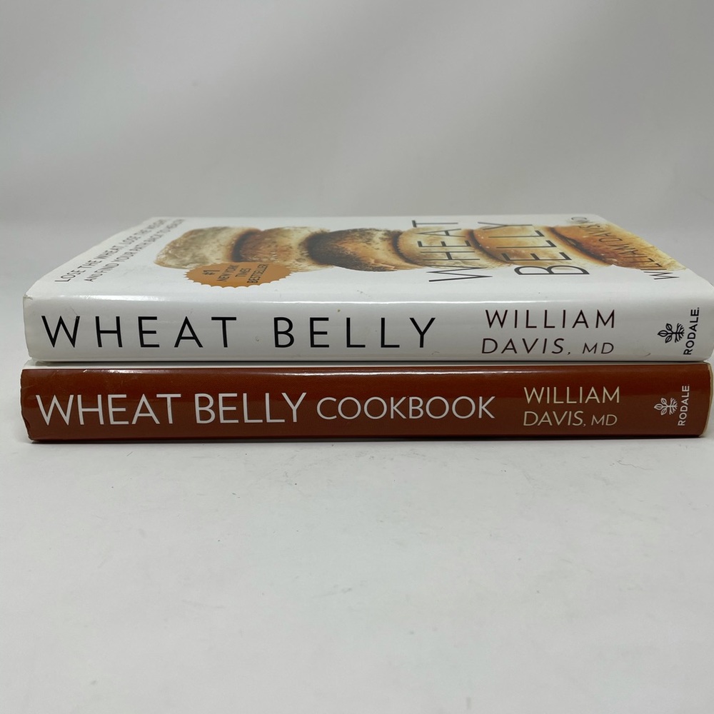 WHEAT BELLY Book & Cookbook (2) Hardcover by Davis